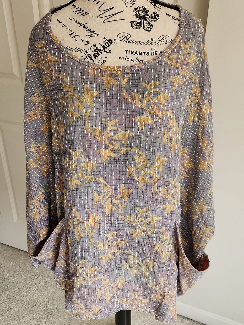 NWT Kantha Bae Kantha Dream Pullover OOAK Great Festivale Wear Reversible